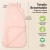 image2Pack Organic Baby Sleep Sacks 100 Cotton  Soft ampamp Breathable 05TOG Baby Wearable Blanket Toddler Sleeping Sack 1824 months Easy to Wear Transitional Swaddles for Newborns InfantsGlacier LMist Rose