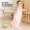 image2Pack Organic Baby Sleep Sacks 100 Cotton  Soft ampamp Breathable 05TOG Baby Wearable Blanket Toddler Sleeping Sack 1824 months Easy to Wear Transitional Swaddles for Newborns InfantsGlacier LMist Rose