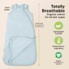 image2Pack Organic Baby Sleep Sacks 100 Cotton  Soft ampamp Breathable 05TOG Baby Wearable Blanket Toddler Sleeping Sack 1824 months Easy to Wear Transitional Swaddles for Newborns InfantsGlacier LGlacier