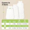 image2Pack Organic Baby Sleep Sacks 100 Cotton  Soft ampamp Breathable 05TOG Baby Wearable Blanket Toddler Sleeping Sack 1824 months Easy to Wear Transitional Swaddles for Newborns InfantsGlacier LGlacier