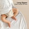 image2Pack Organic Baby Sleep Sacks 100 Cotton  Soft ampamp Breathable 05TOG Baby Wearable Blanket Toddler Sleeping Sack 1824 months Easy to Wear Transitional Swaddles for Newborns InfantsGlacier LNordic