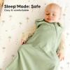 image2Pack Organic Baby Sleep Sacks 100 Cotton  Soft ampamp Breathable 05TOG Baby Wearable Blanket Toddler Sleeping Sack 1824 months Easy to Wear Transitional Swaddles for Newborns InfantsGlacier LAvocado