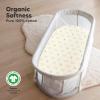 image2Pack Organic Bassinet Sheets for Girls Boys  100 Cotton Bassinet Mattress Sheets Compatible with Halo Bassinest Swivel Sleeper GracoBaby DelightChiccoUnisex Fitted Bassinet Sheets Beach DayBumble Bear