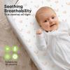 image2Pack Organic Bassinet Sheets for Girls Boys  100 Cotton Bassinet Mattress Sheets Compatible with Halo Bassinest Swivel Sleeper GracoBaby DelightChiccoUnisex Fitted Bassinet Sheets Beach DayNibblesBruce