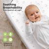 image2Pack Organic Bassinet Sheets for Girls Boys  100 Cotton Bassinet Mattress Sheets Compatible with Halo Bassinest Swivel Sleeper GracoBaby DelightChiccoUnisex Fitted Bassinet Sheets Beach DayBunnies