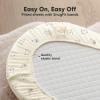 image2Pack Organic Bassinet Sheets for Girls Boys  100 Cotton Bassinet Mattress Sheets Compatible with Halo Bassinest Swivel Sleeper GracoBaby DelightChiccoUnisex Fitted Bassinet Sheets Beach DayBumble Bear
