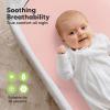 image2Pack Organic Bassinet Sheets for Girls Boys  100 Cotton Bassinet Mattress Sheets Compatible with Halo Bassinest Swivel Sleeper GracoBaby DelightChiccoUnisex Fitted Bassinet Sheets Beach DayRose