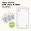 image2Pack Waterproof Baby Crib Sheets for Boys Girls  52x28 Viscose Derived from Bamboo Toddler Bed Sheet Neutral Fitted Crib Mattress Protector Cover for Baby Bedding Soft ampamp Gentle EcruKeasafari