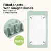 image2Pack Waterproof Baby Crib Sheets for Boys Girls  52x28 Viscose Derived from Bamboo Toddler Bed Sheet Neutral Fitted Crib Mattress Protector Cover for Baby Bedding Soft ampamp Gentle EcruBeach Day