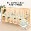 image2Pack Waterproof Baby Crib Sheets for Boys Girls  52x28 Viscose Derived from Bamboo Toddler Bed Sheet Neutral Fitted Crib Mattress Protector Cover for Baby Bedding Soft ampamp Gentle EcruHerb