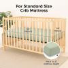 image2Pack Waterproof Baby Crib Sheets for Boys Girls  52x28 Viscose Derived from Bamboo Toddler Bed Sheet Neutral Fitted Crib Mattress Protector Cover for Baby Bedding Soft ampamp Gentle EcruFoxtrot