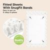 image2Pack Waterproof Baby Crib Sheets for Boys Girls  52x28 Viscose Derived from Bamboo Toddler Bed Sheet Neutral Fitted Crib Mattress Protector Cover for Baby Bedding Soft ampamp Gentle EcruNibblesBruce
