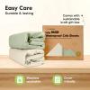 image2Pack Waterproof Baby Crib Sheets for Boys Girls  52x28 Viscose Derived from Bamboo Toddler Bed Sheet Neutral Fitted Crib Mattress Protector Cover for Baby Bedding Soft ampamp Gentle EcruAvocado