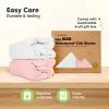 image2Pack Waterproof Baby Crib Sheets for Boys Girls  52x28 Viscose Derived from Bamboo Toddler Bed Sheet Neutral Fitted Crib Mattress Protector Cover for Baby Bedding Soft ampamp Gentle EcruRose