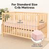 image2Pack Waterproof Baby Crib Sheets for Boys Girls  52x28 Viscose Derived from Bamboo Toddler Bed Sheet Neutral Fitted Crib Mattress Protector Cover for Baby Bedding Soft ampamp Gentle EcruCameo
