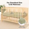 image2Pack Waterproof Baby Crib Sheets for Boys Girls  52x28 Viscose Derived from Bamboo Toddler Bed Sheet Neutral Fitted Crib Mattress Protector Cover for Baby Bedding Soft ampamp Gentle EcruOregano