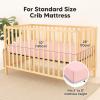 image2Pack Waterproof Baby Crib Sheets for Boys Girls  52x28 Viscose Derived from Bamboo Toddler Bed Sheet Neutral Fitted Crib Mattress Protector Cover for Baby Bedding Soft ampamp Gentle EcruRose
