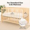 image2Pack Waterproof Baby Crib Sheets for Boys Girls  52x28 Viscose Derived from Bamboo Toddler Bed Sheet Neutral Fitted Crib Mattress Protector Cover for Baby Bedding Soft ampamp Gentle EcruSoft White
