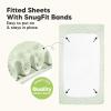 image2Pack Waterproof Baby Crib Sheets for Boys Girls  52x28 Viscose Derived from Bamboo Toddler Bed Sheet Neutral Fitted Crib Mattress Protector Cover for Baby Bedding Soft ampamp Gentle EcruHerb