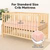 image2Pack Waterproof Baby Crib Sheets for Boys Girls  52x28 Viscose Derived from Bamboo Toddler Bed Sheet Neutral Fitted Crib Mattress Protector Cover for Baby Bedding Soft ampamp Gentle EcruButterflies