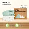 image2Pack Waterproof Baby Crib Sheets for Boys Girls  52x28 Viscose Derived from Bamboo Toddler Bed Sheet Neutral Fitted Crib Mattress Protector Cover for Baby Bedding Soft ampamp Gentle EcruBeach Day
