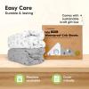 image2Pack Waterproof Baby Crib Sheets for Boys Girls  52x28 Viscose Derived from Bamboo Toddler Bed Sheet Neutral Fitted Crib Mattress Protector Cover for Baby Bedding Soft ampamp Gentle EcruWoodland