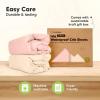 image2Pack Waterproof Baby Crib Sheets for Boys Girls  52x28 Viscose Derived from Bamboo Toddler Bed Sheet Neutral Fitted Crib Mattress Protector Cover for Baby Bedding Soft ampamp Gentle EcruCameo