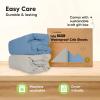 image2Pack Waterproof Baby Crib Sheets for Boys Girls  52x28 Viscose Derived from Bamboo Toddler Bed Sheet Neutral Fitted Crib Mattress Protector Cover for Baby Bedding Soft ampamp Gentle EcruSlate