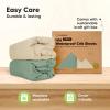image2Pack Waterproof Baby Crib Sheets for Boys Girls  52x28 Viscose Derived from Bamboo Toddler Bed Sheet Neutral Fitted Crib Mattress Protector Cover for Baby Bedding Soft ampamp Gentle EcruHedges
