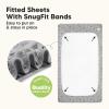 image2Pack Waterproof Baby Crib Sheets for Boys Girls  52x28 Viscose Derived from Bamboo Toddler Bed Sheet Neutral Fitted Crib Mattress Protector Cover for Baby Bedding Soft ampamp Gentle EcruWoodland