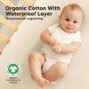 image2Pack Waterproof Crib Sheets for Boy Girl  Organic Cotton 52X28 Fitted Crib Sheets NeutralCrib Mattress Protector SheetsSoft Toddler Bed SheetsWashable Infant Fitted Baby Crib SheetsKeaSafariMaritime