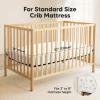 image2Pack Waterproof Crib Sheets for Boy Girl  Organic Cotton 52X28 Fitted Crib Sheets NeutralCrib Mattress Protector SheetsSoft Toddler Bed SheetsWashable Infant Fitted Baby Crib SheetsKeaSafariKeasafari