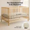 image2Pack Waterproof Crib Sheets for Boy Girl  Organic Cotton 52X28 Fitted Crib Sheets NeutralCrib Mattress Protector SheetsSoft Toddler Bed SheetsWashable Infant Fitted Baby Crib SheetsKeaSafariPine Grove