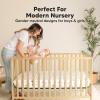 image2Pack Waterproof Crib Sheets for Boy Girl  Organic Cotton 52X28 Fitted Crib Sheets NeutralCrib Mattress Protector SheetsSoft Toddler Bed SheetsWashable Infant Fitted Baby Crib SheetsKeaSafariKeasafari