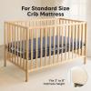 image2Pack Waterproof Crib Sheets for Boy Girl  Organic Cotton 52X28 Fitted Crib Sheets NeutralCrib Mattress Protector SheetsSoft Toddler Bed SheetsWashable Infant Fitted Baby Crib SheetsKeaSafariMaritime