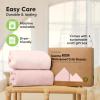 image2Pack Waterproof Crib Sheets for Boy Girl  Organic Cotton 52X28 Fitted Crib Sheets NeutralCrib Mattress Protector SheetsSoft Toddler Bed SheetsWashable Infant Fitted Baby Crib SheetsKeaSafariMist Rose
