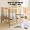 image2Pack Waterproof Crib Sheets for Boy Girl  Organic Cotton 52X28 Fitted Crib Sheets NeutralCrib Mattress Protector SheetsSoft Toddler Bed SheetsWashable Infant Fitted Baby Crib SheetsKeaSafariLilac