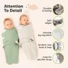 image3Pack Organic Swaddles for Newborns Baby Sleep Sacks 03 Months  Baby Swaddle Wrap Newborn Wearable Blanket Infant Sleep Sack for Girls Boys Soft ampamp Snug Large Hook ampamp Loop Closure RippleWillow