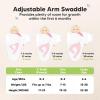 image3Pack Organic Swaddles for Newborns Baby Sleep Sacks 03 Months  Baby Swaddle Wrap Newborn Wearable Blanket Infant Sleep Sack for Girls Boys Soft ampamp Snug Large Hook ampamp Loop Closure RippleSalmon
