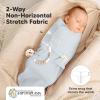 image3Pack Organic Swaddles for Newborns Baby Sleep Sacks 03 Months  Baby Swaddle Wrap Newborn Wearable Blanket Infant Sleep Sack for Girls Boys Soft ampamp Snug Large Hook ampamp Loop Closure RippleGlacier