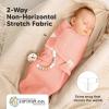 image3Pack Organic Swaddles for Newborns Baby Sleep Sacks 03 Months  Baby Swaddle Wrap Newborn Wearable Blanket Infant Sleep Sack for Girls Boys Soft ampamp Snug Large Hook ampamp Loop Closure RippleSalmon