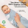 image3Pack Organic Swaddles for Newborns Baby Sleep Sacks 03 Months  Baby Swaddle Wrap Newborn Wearable Blanket Infant Sleep Sack for Girls Boys Soft ampamp Snug Large Hook ampamp Loop Closure RippleGlacier