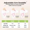 image3Pack Organic Swaddles for Newborns Baby Sleep Sacks 03 Months  Baby Swaddle Wrap Newborn Wearable Blanket Infant Sleep Sack for Girls Boys Soft ampamp Snug Large Hook ampamp Loop Closure RippleVivacious