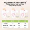 image3Pack Organic Swaddles for Newborns Baby Sleep Sacks 03 Months  Baby Swaddle Wrap Newborn Wearable Blanket Infant Sleep Sack for Girls Boys Soft ampamp Snug Large Hook ampamp Loop Closure RippleValiant