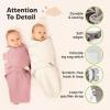 image3Pack Organic Swaddles for Newborns Baby Sleep Sacks 03 Months  Baby Swaddle Wrap Newborn Wearable Blanket Infant Sleep Sack for Girls Boys Soft ampamp Snug Large Hook ampamp Loop Closure RippleRoseate