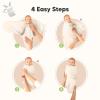 image3Pack Organic Swaddles for Newborns Baby Sleep Sacks 03 Months  Baby Swaddle Wrap Newborn Wearable Blanket Infant Sleep Sack for Girls Boys Soft ampamp Snug Large Hook ampamp Loop Closure RippleRoseate