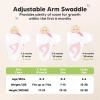 image3Pack Organic Swaddles for Newborns Baby Sleep Sacks 03 Months  Baby Swaddle Wrap Newborn Wearable Blanket Infant Sleep Sack for Girls Boys Soft ampamp Snug Large Hook ampamp Loop Closure RippleMellow