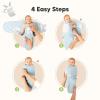 image3Pack Organic Swaddles for Newborns Baby Sleep Sacks 03 Months  Baby Swaddle Wrap Newborn Wearable Blanket Infant Sleep Sack for Girls Boys Soft ampamp Snug Large Hook ampamp Loop Closure RippleRipple