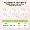 image3Pack Organic Swaddles for Newborns Baby Sleep Sacks 03 Months  Baby Swaddle Wrap Newborn Wearable Blanket Infant Sleep Sack for Girls Boys Soft ampamp Snug Large Hook ampamp Loop Closure RippleRipple