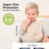 image3Pack Waterproof Baby Bibs for Eating  Lightweight Toddler Feeding Bibs with Large Food Catcher Mess Proof FoodGrade Baby Eating Essentials Easy to Put On ampamp Clean OceanSlate